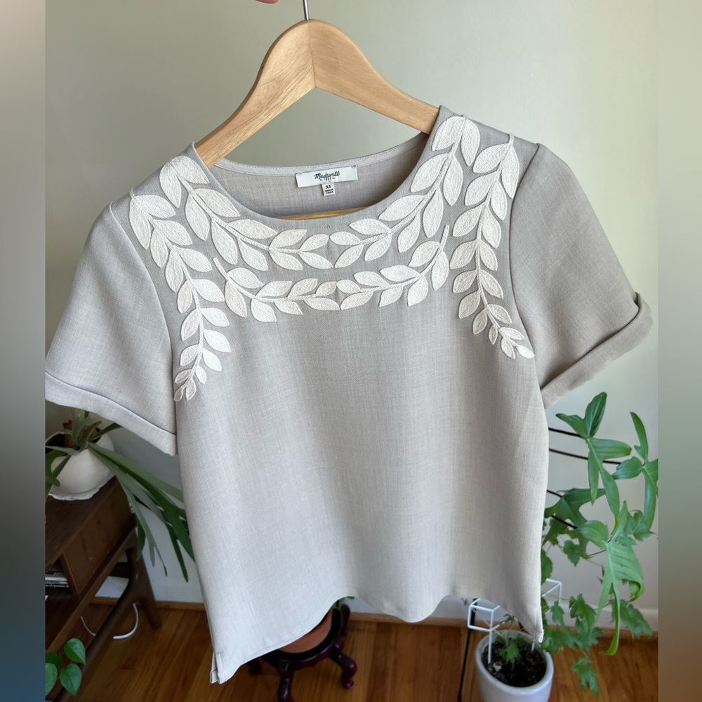 Madewell Embroidered Top